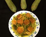 A picture of step 11 of Dal Fritters in Ridge Gourd curry.