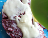 A picture of step 7 of Red velvet sliced cake.