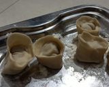 A picture of step 1 of Chicken momos.