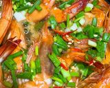 Hình bước làm 3 của món Tôm Rang Hành Ớt