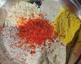 A picture of step 1 of Mixed flour poori.