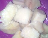 A picture of step 1 of Yam balls.