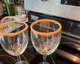 A picture of step 2 of Caramel Apple Mimosas 🍎.