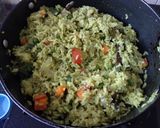 A picture of step 6 of Vegetables pulao.