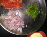 A picture of step 2 of Oats chilla.