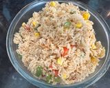 A picture of step 4 of Italian Rice with Creamy Gravy.