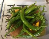 Une image de l'étape 5 de Quatuor de piments au citron, huile d'olive et épices.