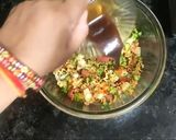 A picture of step 6 of Veg Maggi Bhel.