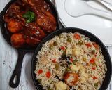 A picture of step 6 of Veg Pulao with seasonal winter Vegetables.