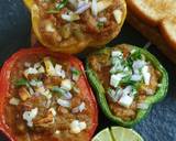 Pav bhaji stuffed capsicum recipe step 5 photo