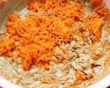 Foto langkah ke 3 dari resep Carrot Cake Palm Sugar enakkkkk with Creamcheese Frosting Kocok all in one.