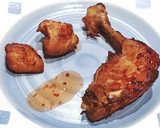 Foto del paso 9 de la receta: Pollo frito con Ajo, Vinagre y Limón