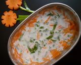 A picture of step 4 of Carrot-Spinach Raita.