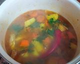 Foto del paso 5 de la receta: Pollo guisado con zanahorias, patatas al macis y azafrán