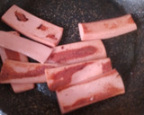 Foto del paso 1 de la receta: Tortilla Trend de bacon y frankfurt