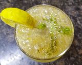 A picture of step 2 of Mojito mocktail.