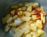 A picture of step 1 of Pineapple mor kolumbu.