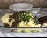 A picture of step 6 of Cheesy lamb and potatoes kupta.