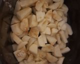 A picture of step 1 of Croc pot mashed potatoes.