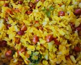 A picture of step 4 of Veg Poha.