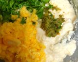 A picture of step 4 of Methi corn dhokla.