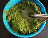 A picture of step 2 of Dhaniya(Coriander) Aloo.