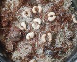 A picture of step 11 of Mutton biryani.