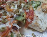 A picture of step 5 of Cheese Crust Veg Pizza.