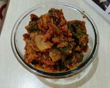 A picture of step 4 of Bhindi do pyaza.