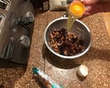 A picture of step 7 of Cherry Almond Skillet crumble.