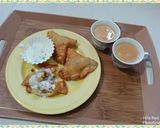 A picture of step 8 of Aloo ke SAMOSA.