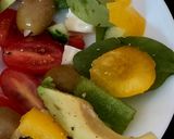 A picture of step 1 of My Greek Salad 🥰🥰🥰.