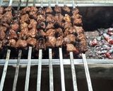 A picture of step 4 of Beef seekh boti.