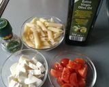 Caprese tésztasaláta recept fázis 1 fotója