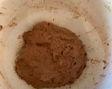 Foto langkah ke 3 dari resep Sourdough Chocolate hazelnut raisin brownie rustic bread.