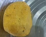 A picture of step 1 of Sattu Powder ki Papadi.