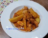 Foto del paso 6 de la receta Pollo con patatas en salsa al horno