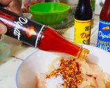 A picture of step 1 of Fried Chicken strips.