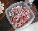 Foto del paso 2 de la receta: Burritos de solomillo, verdura y gambas (Mar y montaña)