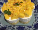 A picture of step 6 of Mango paneer cake ❤️.