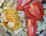 A picture of step 1 of Bottle-gourd dal.