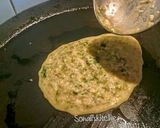 A picture of step 7 of Moong Dal cheela.