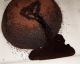 A picture of step 5 of Choco lava cake 🍮🍮.