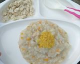 Foto langkah ke 6 dari resep MPasi 8mo+ Nasi Tim daging+buncis+wortel, oseng tahu.