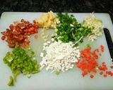A picture of step 1 of Vegetable paneer rice samosa.