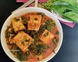 A picture of step 7 of Kashmiri Palak Paneer.