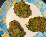 A picture of step 4 of Spinach pancakes.