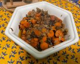 Une image de l'étape 16 de Sauté de légumes en sucré salé, aubergine et carottes aux champignons.