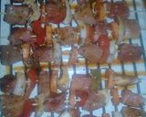 Foto del paso 8 de la receta: Brochettes de pollo, cerdo y verduras