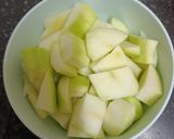 A picture of step 1 of Instant Totapuri Sweet Pickle (kachi Keri nu Vaghariyu).